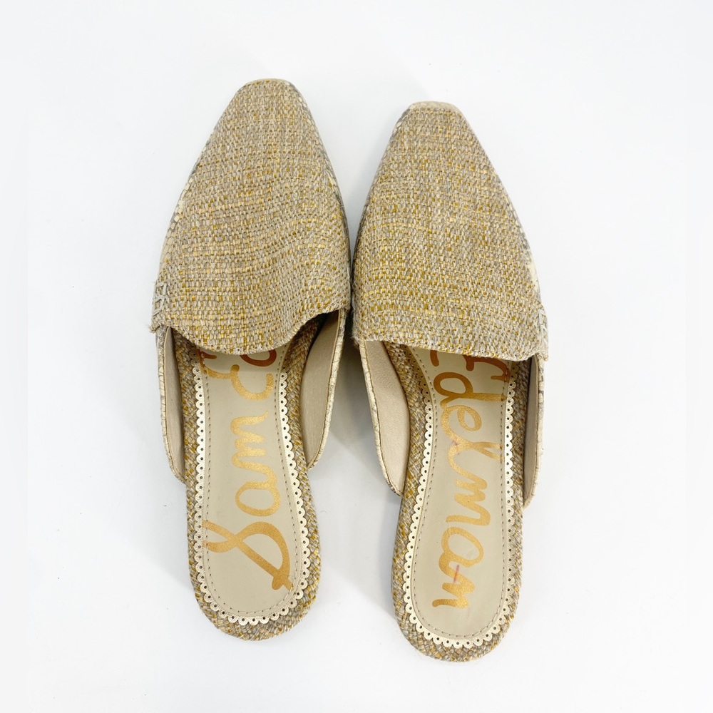 Sam Edelman Eiko Woven Tweed Mules Sz 6 - Picture 8 of 10